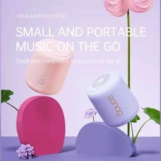 Sanag X6S Bluetooth Speaker – Draadloos & Portable – IPX5 Waterdicht – 24u Speeltijd – TWS Stereo –Groen/Rose