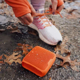 Teufel BOOMSTER GO Portable Bluetooth Speaker Waterproof to IPX7 Wireless Music USB-C - koraalrood