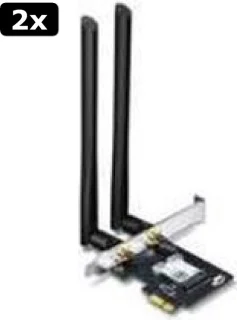 2x TP-Link Archer T5E PCIe netwerkkaart