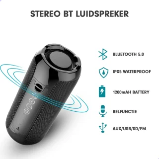 AG220 Bluetooth Speaker Zwart 10W