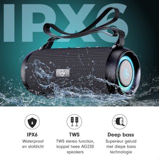 AG230 Bluetooth Speaker Zwart