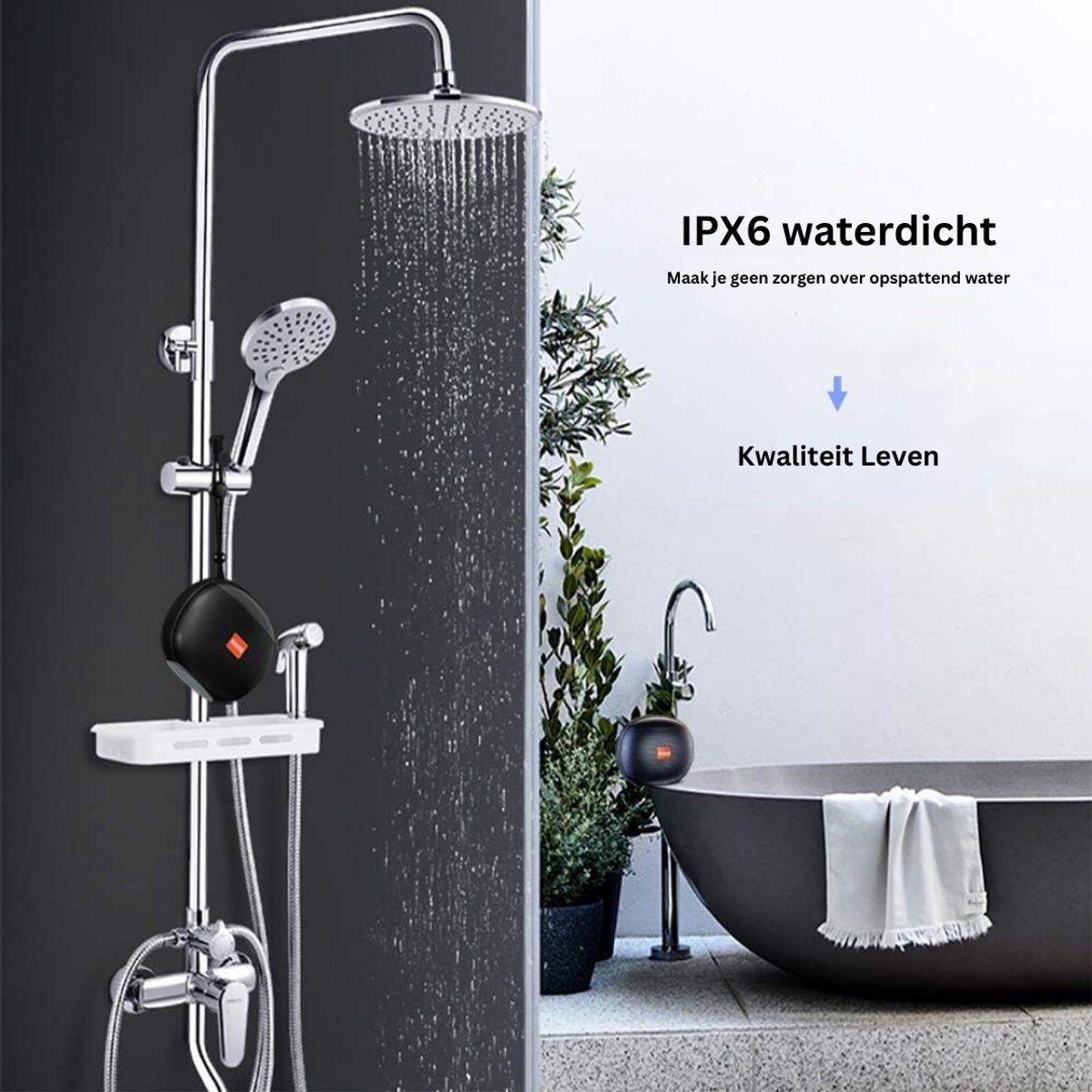 ApexArte Douche Speaker Bluetooth Waterdicht