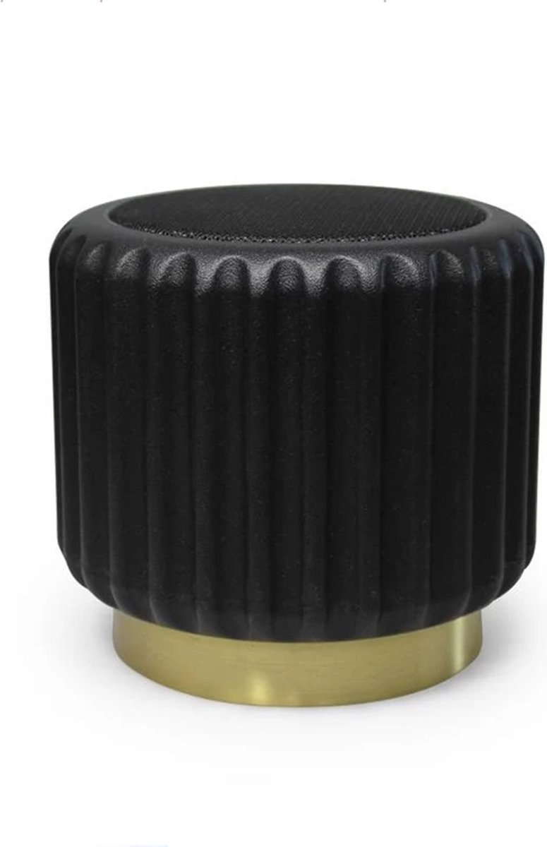 Atelier Pierre Dentelles speaker D13.5cm H12.5cm zwart/goud