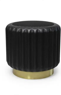 Atelier Pierre Dentelles speaker D13.5cm H12.5cm zwart/goud