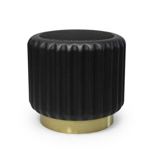 Atelier Pierre Dentelles speaker D13.5cm H12.5cm zwart/goud