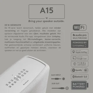 Audio Pro A15 W Draagbare Actieve Luidspreker