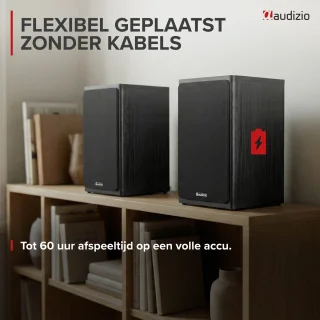 Wat vinden we goed aan de Audizio BS20 boekenplank speakerset - Antraciet