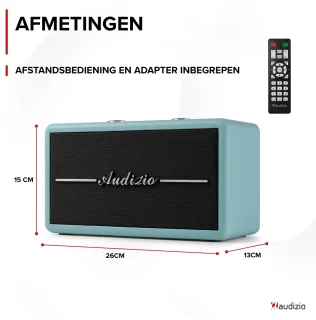 Audizio Tune60 Bluetooth speaker blauw
