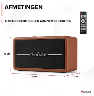 Audizio Tune60 Bluetooth speaker bruin