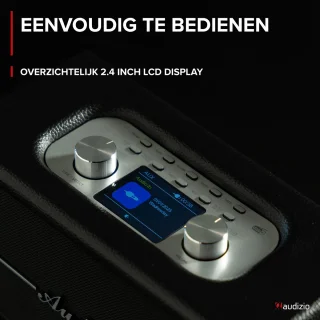 Audizio Tune60 Bluetooth speaker zwart