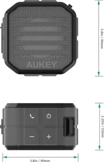Aukey SK-M13 Bluetooth Mini Speaker Grijs