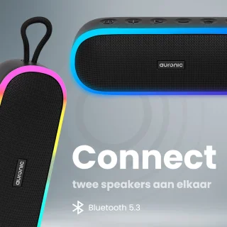 Auronic Bluetooth Speaker Zwart