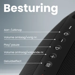 Auronic Boombox Bluetooth Speaker Zwart