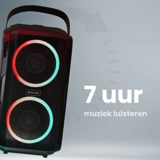 Auronic Partybox Bluetooth Speaker Zwart