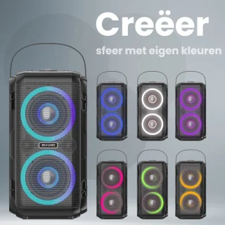 Auronic Partybox Bluetooth Speaker Zwart