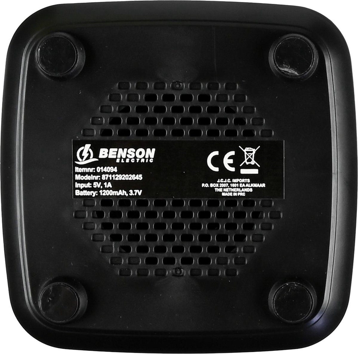 Benson Bluetooth Luidspreker Zwart