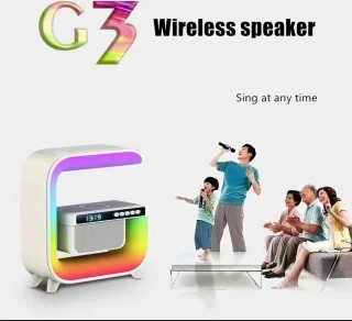 Big G Bluetooth 3-in-1 Speaker, Wekker en LED Bureaulamp Wit