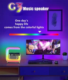 Big G Bluetooth 3-in-1 Speaker, Wekker en LED Bureaulamp Wit
