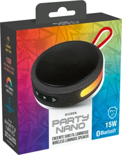 Bigben Bluetooth Nano Party Draagbare Speaker Zwart/Rood