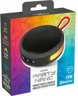 Bigben Bluetooth Nano Party Draagbare Speaker Zwart/Rood