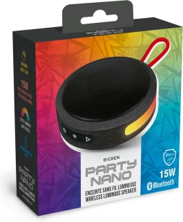 Bigben Bluetooth Nano Party Draagbare Speaker Zwart/Rood