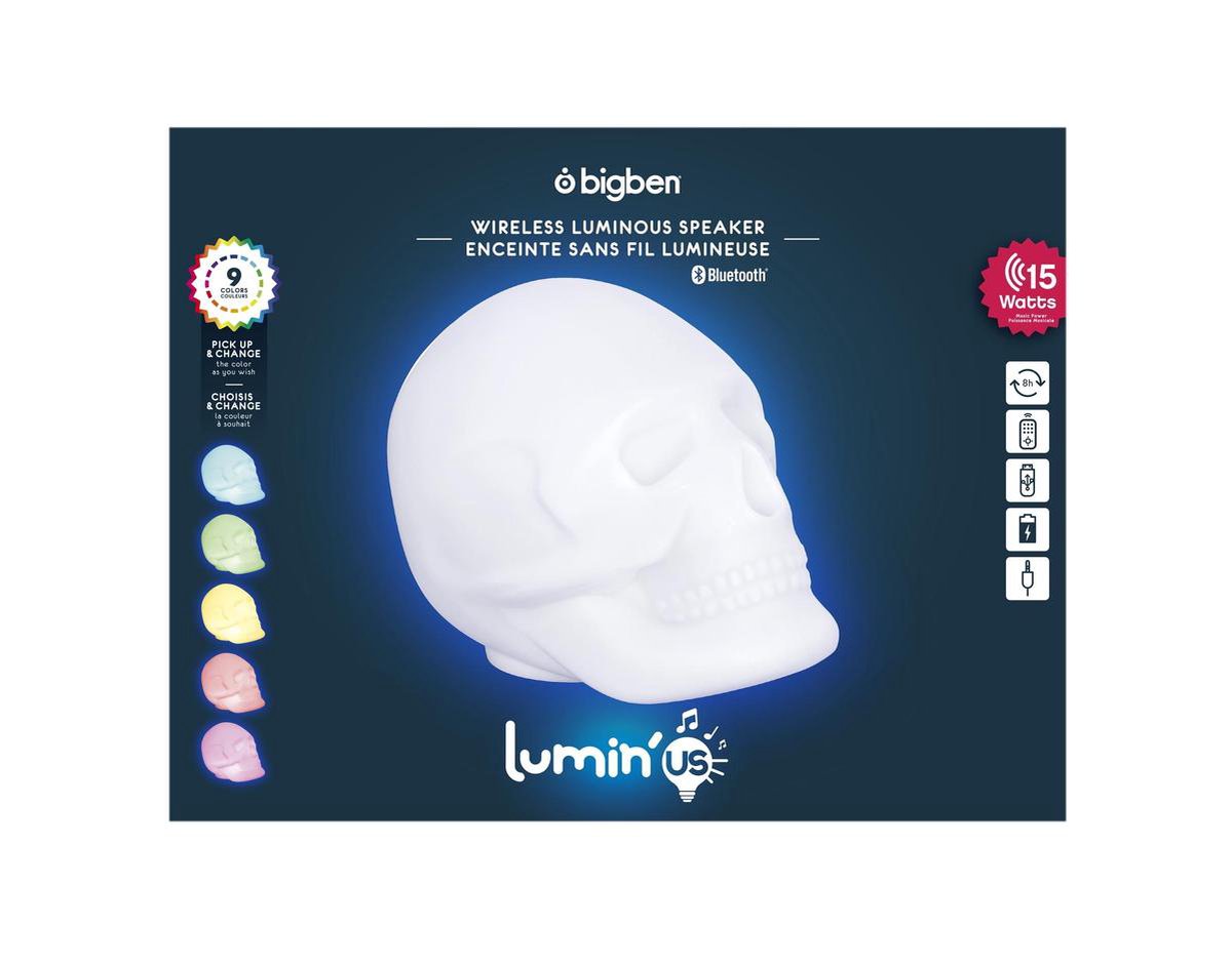 Bigben Lumin’us Bluetooth Speaker Kinderlamp Schedel