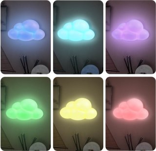 Bigben Lumin’us draadloze Bluetooth speaker kinderlamp Wolk