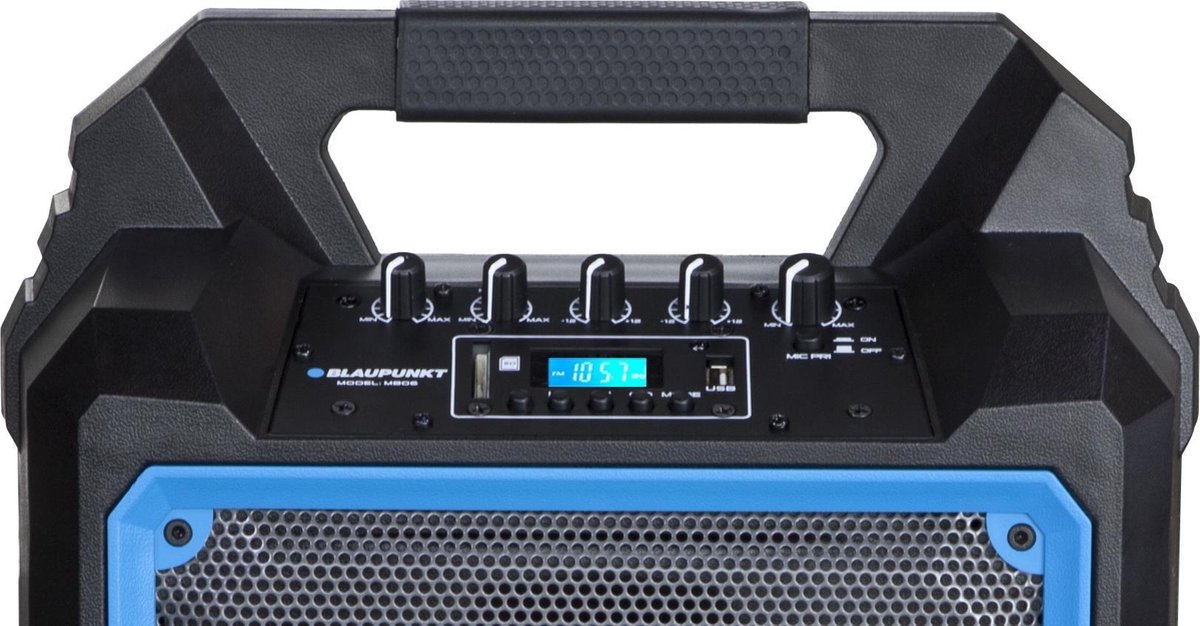 Blaupunkt MB06 draagbare Bluetooth luidspreker zwart/blauw