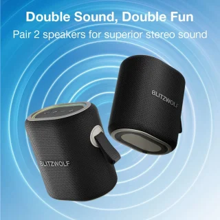 BlitzWolf Draadloze Bluetooth Soundbar Speaker 10W Zwart