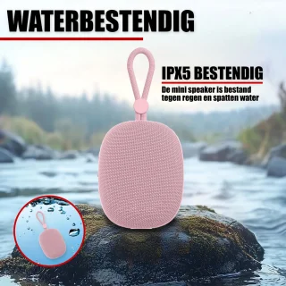 Bluetooth Mini Speaker Roze Goud IPX5