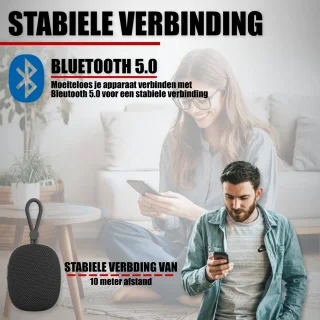 Bluetooth Mini Speaker Zwart IPX5