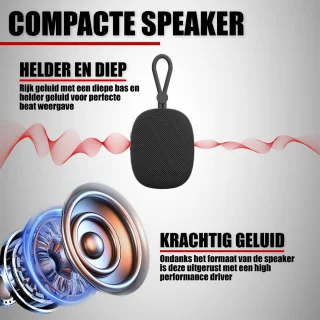 Bluetooth Mini Speaker Zwart IPX5
