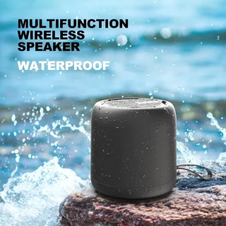 Bluetooth Speaker Draagbaar Wit Met Mini Subwoofer