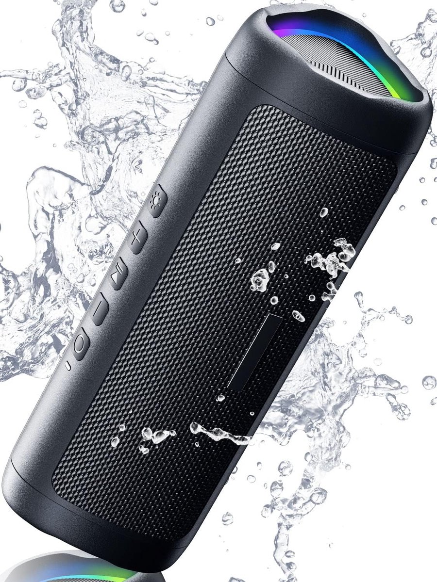 Bluetooth speaker zwart IPX5 waterdicht TWS zwart