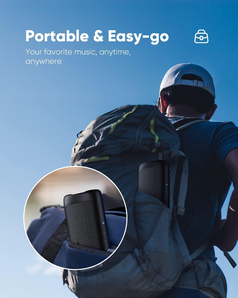 Bluetooth speaker zwart IPX5 waterdicht TWS zwart