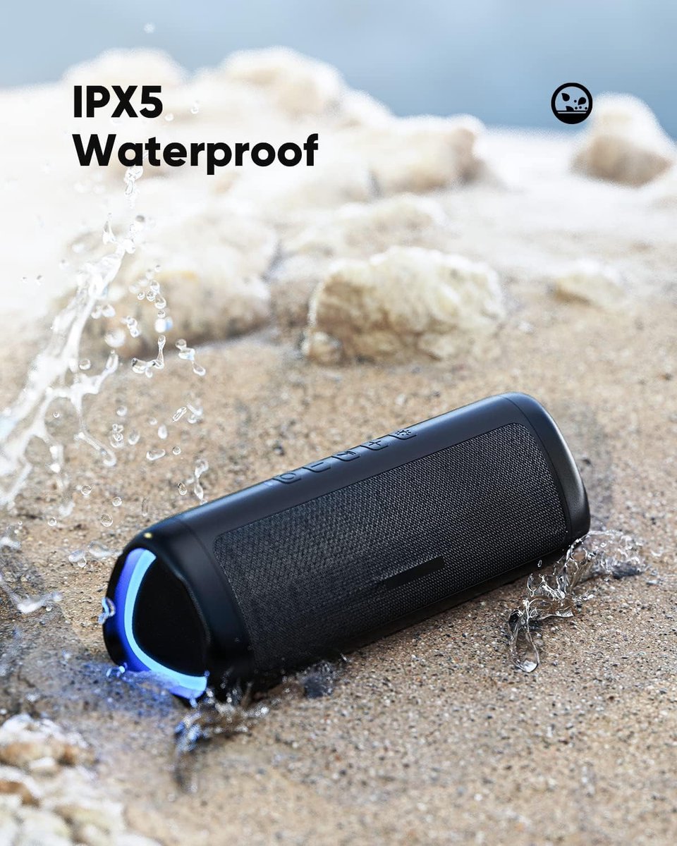 Bluetooth speaker zwart IPX5 waterdicht TWS zwart