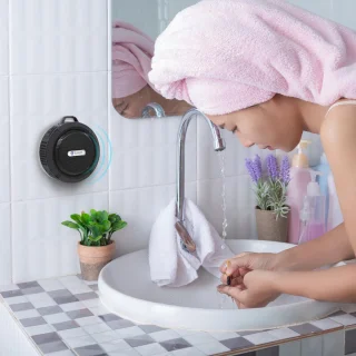 BP Douche Speaker Bluetooth Zwart Met Zuignap