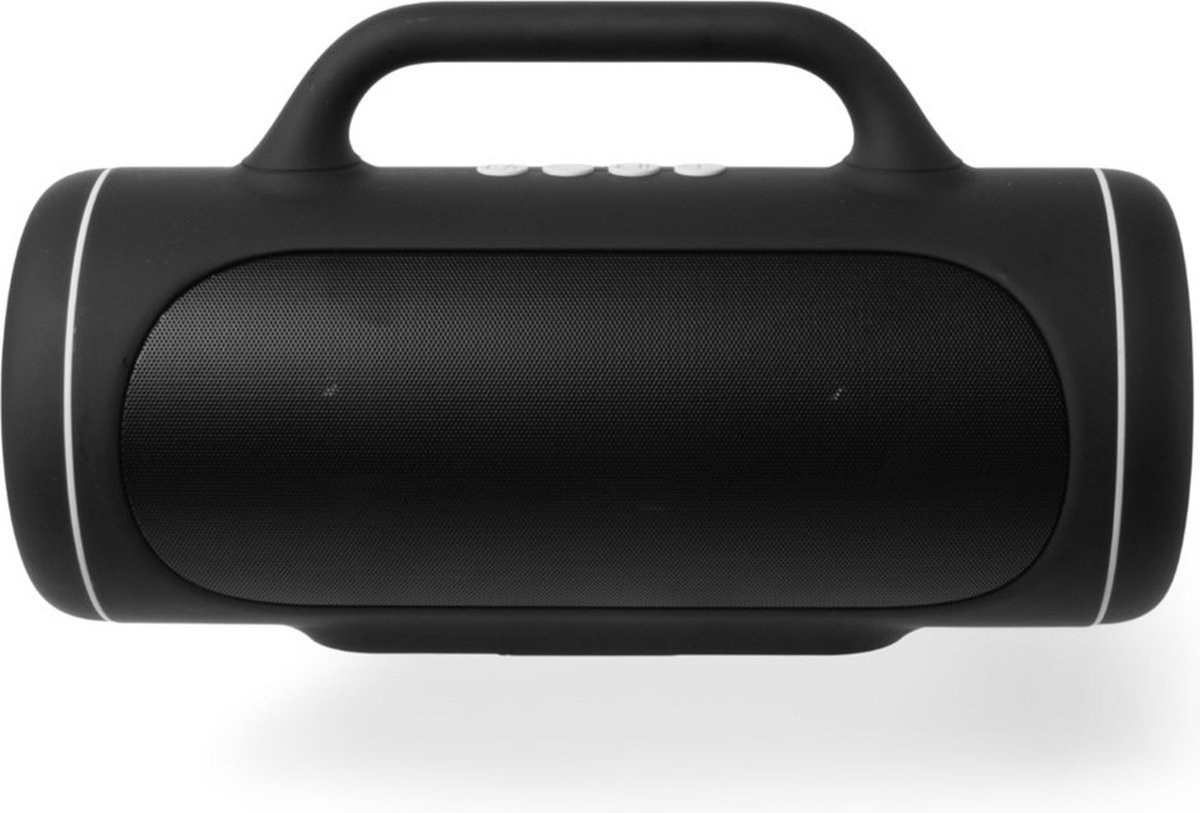BRAINZ LED Boombox Bluetooth Speaker Zwart