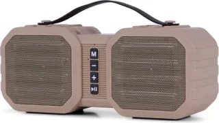 BRAINZ Power Cube Bluetooth Speaker Taupe