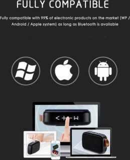 Wat vinden we goed aan de Cacious Mini Bluetooth Speaker - Zwart