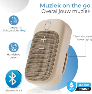 Caliber HPG101BE Draagbare Bluetooth Mini Speaker Beige