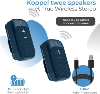 Caliber HPG101BL Bluetooth Draagbare Speaker Blauw