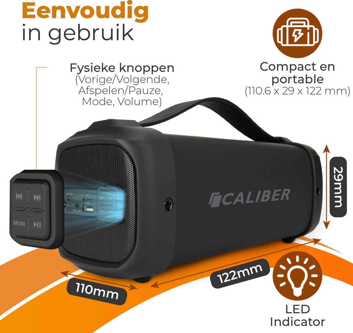 Caliber HPG425BT Bluetooth Speaker 20W