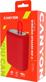 CANYON BSP-4 Bluetooth luidspreker Rood