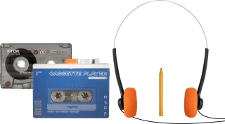 Cassettespeler - Blauw