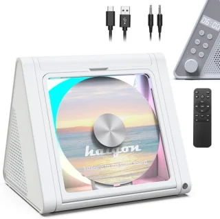 CD-speler met bluetooth-luidspreker - wit