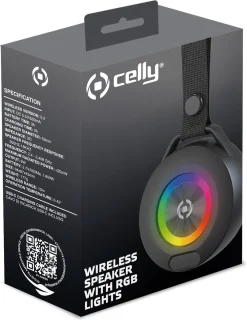 Celly LIGHTBEATBK Bluetooth Speaker Black