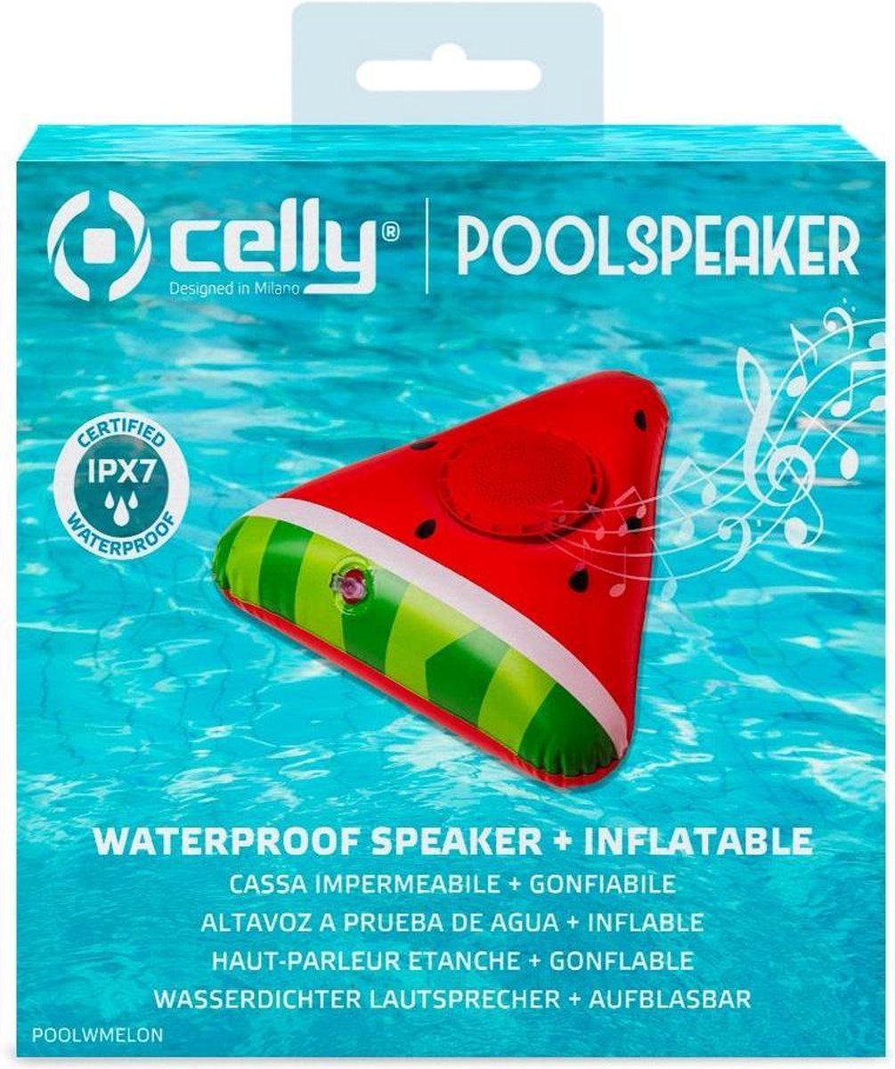 Celly Pool Speaker 3W Watermelon