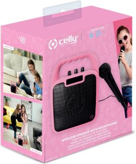 Celly Speaker Kidsparty Draadloos Roze