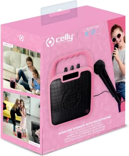 Celly Speaker Kidsparty Draadloos Roze
